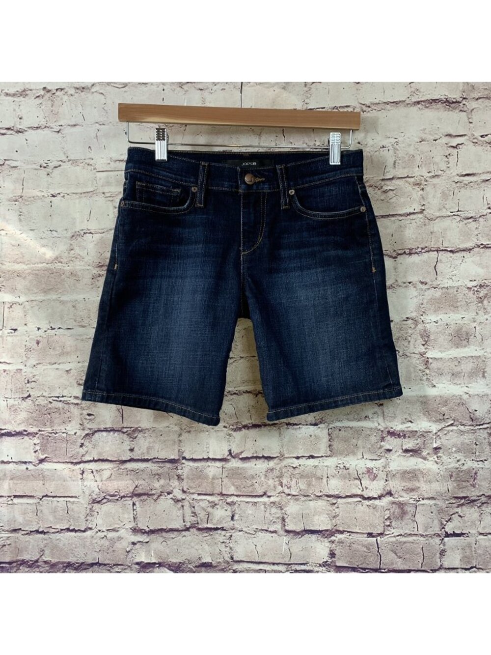 Joe’s Jeans Blue Bermuda Dark Wash Low Rise Shorts